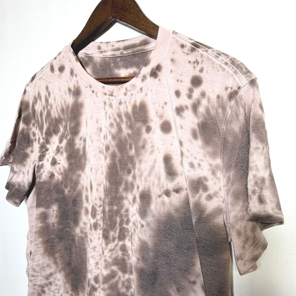 Lululemon All Yours Tee Marble Dye Silky French Press Brown Mauve Size 8